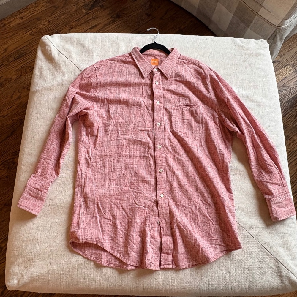 Hugo Boss Slim Fit Casual Button Down Shirt  - XXL (Fits more like L/XL)